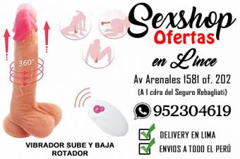 VIBRADORES SUBE Y BAJA / ROTADOR / RABBIT / SEXSHOP LINCE