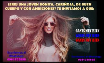 CHICA BONITA TE AYUDAMOS A MEJORAR TU ECONOMÍA