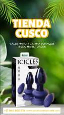 A-VIBRADOR ICICLES VIDRIO AZUL N° 85.  Está diseñado para crear la mejor experiencia en excitantes sesiones en la intimidad o en solitario compartirlo