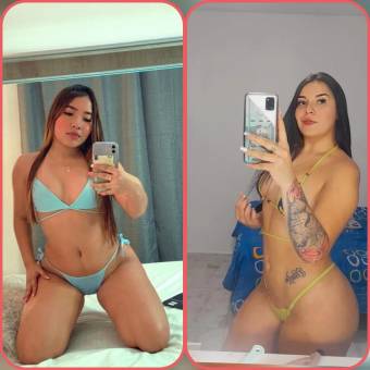DUPLEX PRIMAS CON GRANDES COÑOS BABOSITOS Y ESTRECHITOS