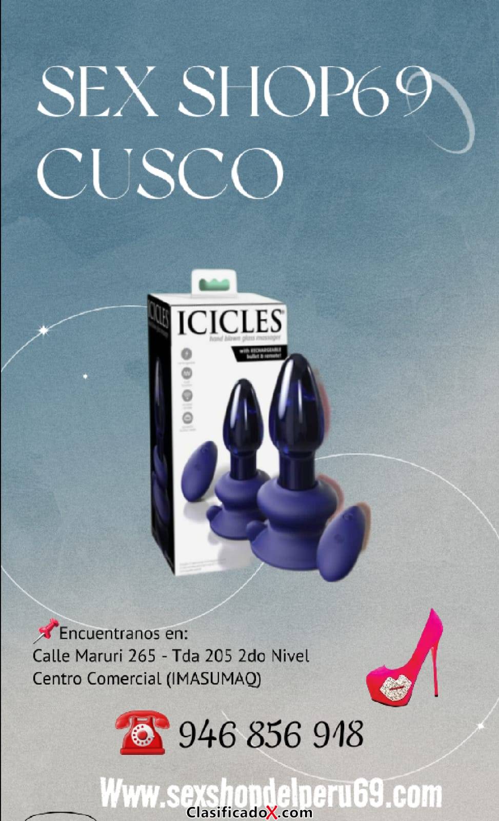 A-VIBRADOR ICICLES VIDRIO AZUL N° 85.  Está diseñado para crear la mejor experiencia en excitantes sesiones en la intimidad o en solitario compartirlo