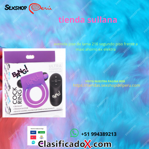 ANILLO VIBRADOR CONTROL REMOTO DE SILICONA PURPURA. wsp +51 994389213 ---