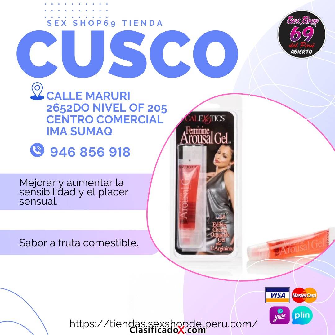 Maximice su placer y satisfacción íntimos con el exótico Gel Femenino de Cereza Femenina. El sabroso gel con sabor a cereza está diseñado para aument