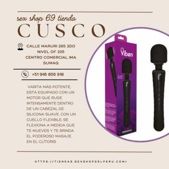 VIBRADOR VIBEN VARITA MASAJEADOR NEGRO. Nuestro masajeador de varita más potente, esta equipado con un motor que ruge intensamente dentro de un cabeza