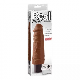 VIBRADOR REAL 9 MARRON .... SEXSHOP69 TIENDA PAITA