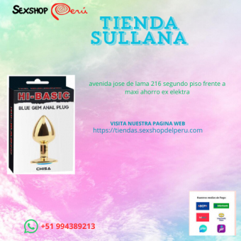 CONSOLADOR METAL GEMA AZUL DORADO. wsp +51 994389213 - delivery sullana