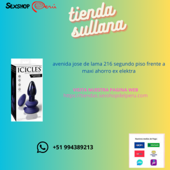 VIBRADOR ICICLES VIDRIO AZUL N° 85. wsp +51 994389213 -- Sullana Perú