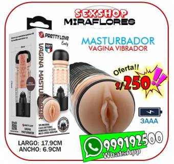 VAGINA VIBRADOR MASTURBATOR MASCULINO - PRETTY LOVE EMILY / SEXSHOP MIRAFLORES