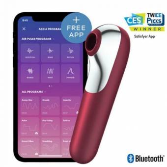 Con el vibrador doble pulso de aire de amor, podrá disfrutar de una combinación sensual de las ondas de presión estimulante y potentes vibraciones qu