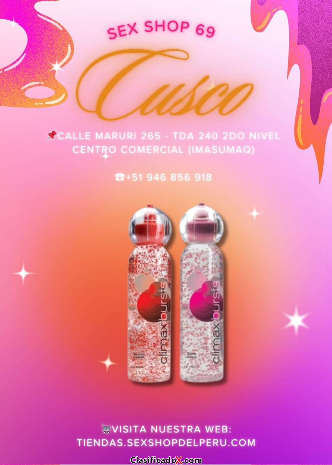 LUBRICANTE  CLIMAX  BURSTS ROJO