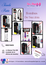 INCREMANTA EL TAMAÑO DE TU MIEMBRO CON ESTAS BOMBAS-SEXSHOP69-PAITA