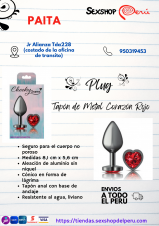 PLUG ANAL EN FORMA DE CORAZON--SEXSHOP69-PAITA