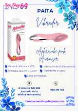 VIBRADOR PUNTO G APHROVIBE PINK AROUSER-SEXSHOP69-PAITA- WPP: 950319453