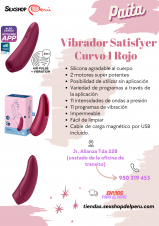 VIBRADOR SATISFYER INTELIGENTE CURVO 1 ROJO-SEXSHOP69-PAITA- WPP: 950319453