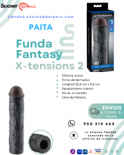 FUNDA FANTASY X-TENSIONS MEGA 3 NEGRO- SEXHOP69- PAITA