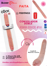 SEXSHOP69--- CONSOLADOR DOBLE KING COCK #16--- WPP: 950319453---- PAITA