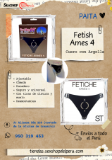 SEXSHOP69-WPP: 950319453--FETISH ARNES 4 CUERO CON ARGOLLA--PAITA