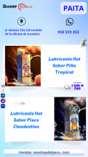 SEXSHOP69-WPP: 950319453-- LUBRICANTES DE SABORES CALIENTES- PAITA