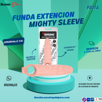 SEXSHOP69---WPP: 950319453--FUNDA EXTENCION MIGHTY SLEEVE--PAITA