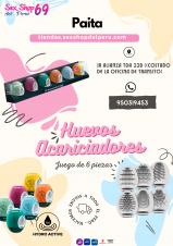 SEXSHOP69--WPP: 950319453--HUEVOS ACARICIADORES JUEGO DE 6 PIEZAS--PAITA