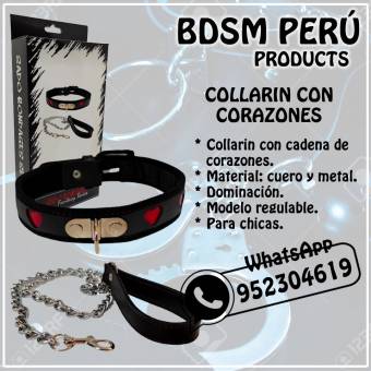 COLLARIN CON CADENA BDSM - VARIOS MODELOS EN BDSM PERU PRODUCTS - SEXSHOP OFERTAS