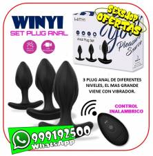 WINYI – ANAL PLUG SET STIMULATOR - CONOS ANALES - SEXSHOP OFERTAS MIRAFLORES