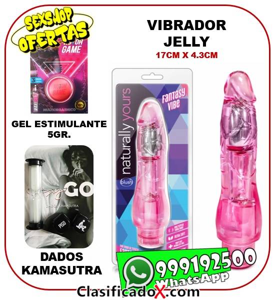 KIT VIBRADOR JELLY EROTICO - SEXSHOP OFERTAS MIRAFLORES