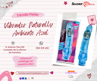 SEXSHOP69-- WPP: 950319453..NATURALLY AZUL VIBRADOR -- PAITA