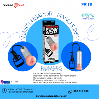 SEXSHOP69...WPP: 950319453--BOMBA DE SUCCION CON MASTURBADORPUM WORX ...PAITA