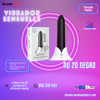 SEXSHOP69--WPP: 950319453-- VIBRADOR NEGRO 20 FUNCIONES--PAITA