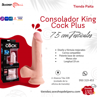 SEXSHOP69--CONSOLADOR KING COK 7.5 CON TESTICULOS -- PAITA --