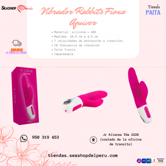 SEXSHOP69.. WPP:950319453-- VIBRADOR CONEJO AQUIVER FUCSIA--PAITA