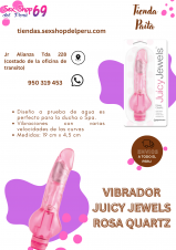 SEXSHOP69..WPP: 950319453--VIBRADOR JUICY ROSA QUARTZ--PAITA