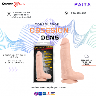 WPP: 950319453--CONSOLADOR OBSESION DONG-SEXSHOP69-PAITA