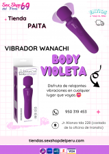 SEXSHOP69- WPP: 950319453--VIBRADOR WANACHI BODY VIOLETA--PAITA