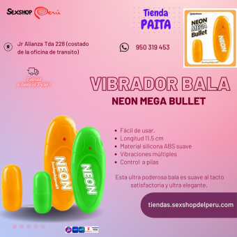 SEXSHOP69- WPP: 950319453-- VIBRADOR BALA NEON- PAITA