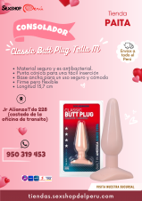 SEXSHOP69-- WPP :950319453CONSOLADOR CLASSIC BUTT PLUG TALLA M- PAITA