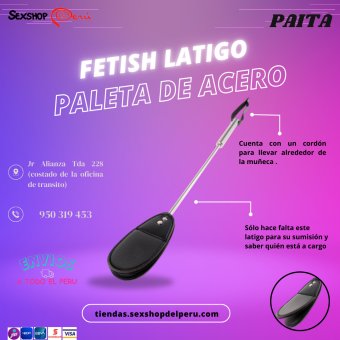 SEXSHOP69-WPP: 950319453-- LATIGO PALETA DE ACERO... PAITA