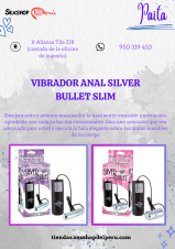 SEXSHOP69- WPP: 950319453-- VIBRADOR ANAL SIVER -- DOS COLORES-- PAITA