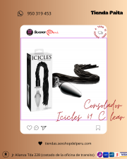 SEXSHOP69..WPP: 950319453.. ICICLES CLEAR N 49 PLUG ANAL ---PAITA