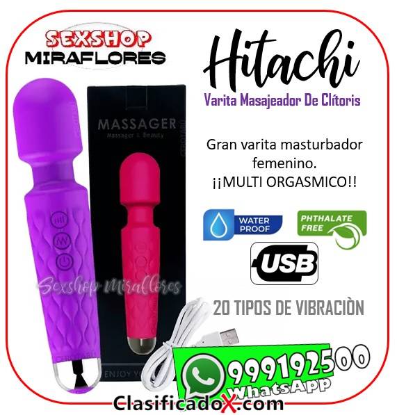 HITACHI - VARITA VIBRADORA MASAJEADOR DE CLITORIS - SEXSHOP MIRAFLORES