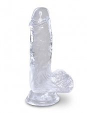 SEXSHOP69.. WPP: 950319453-- CONSOLADOR 5 CLEAR CON TESTICULOS... PAITA