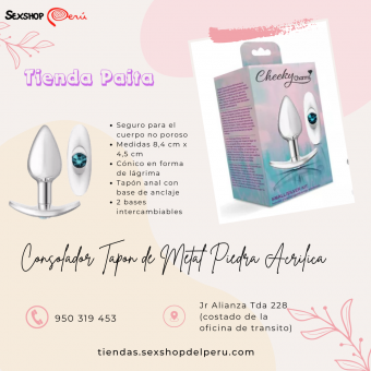 SEXSHOP69..WPP: 950319453-- PLUG DE METAL PIEDRA ACRILICA--PAITA