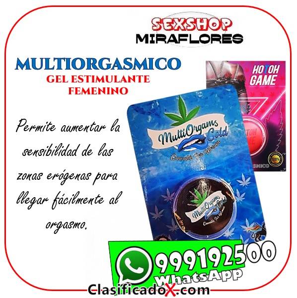 MULTIORGAMS COLD - GEL MULTIORGASMICO FEMENINO - SEXSHOP MIRAFLORES