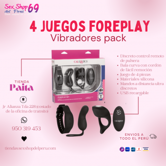 SEXSHOP69..WPP:  950319453--PAITA -- PACK DE 4 -- JUEGOS