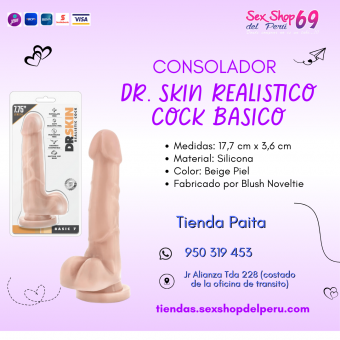 SEXSHOP69..WPP: 950319453--PAITA --- CONSOLADOR COCK BASICO BEIGE