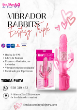 SEXSHOP69..WPP: 950319453--PAITA .. ECSTASY TRIPLE .. VIBRADOR