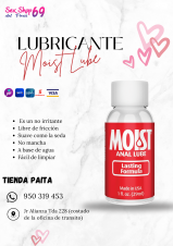 SEXSHOP69..WPP: 950319453--PAITA -- MOIST LUBE-- ROJO - POMITO