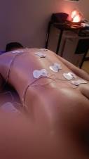 masaje descontracturante  con electro estimuladores