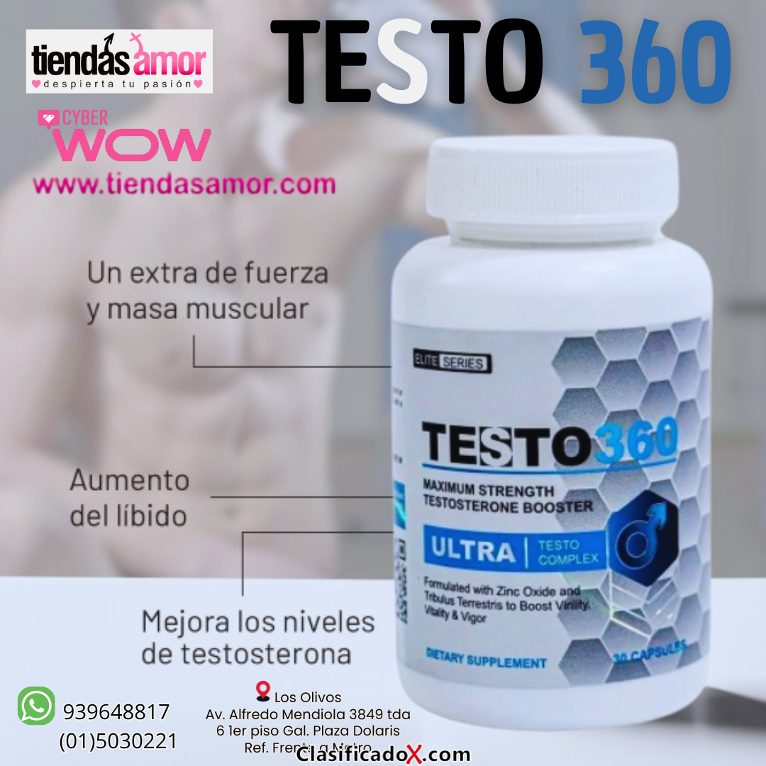 POTENCIADOR TESTO ULTRA 360 NATURAL SEXSHOP